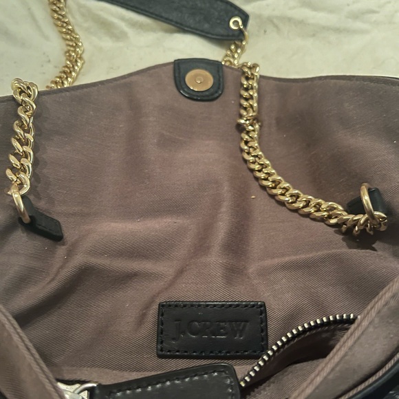 J.CREW clutch/shoulder bag 100% leather - Picture 3 of 6